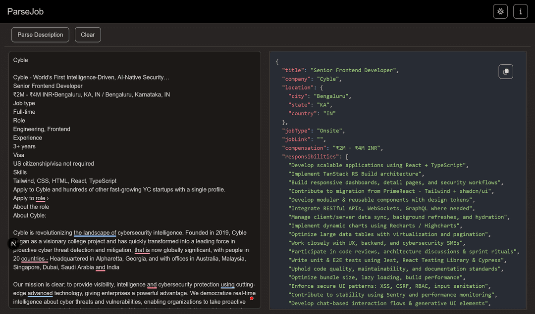 JobParse